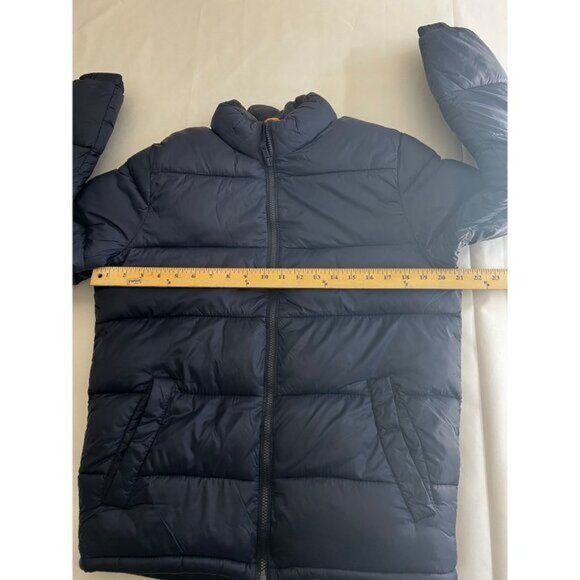 Old Navy Mens Puffer Jacket Navy Blue & Burgandy Polyester & Nylon Size Small - Picture 9 of 11